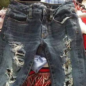 American eagle ripped jeans